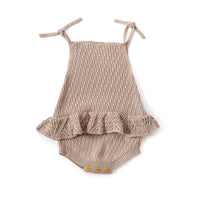 Peplum Knitted Onesie ~ Dusty