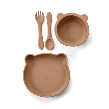 TEDDY Trio Meal Time Set ~ Driftwood