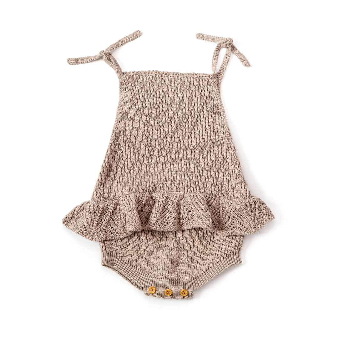 Peplum Knitted Onesie ~ Dusty