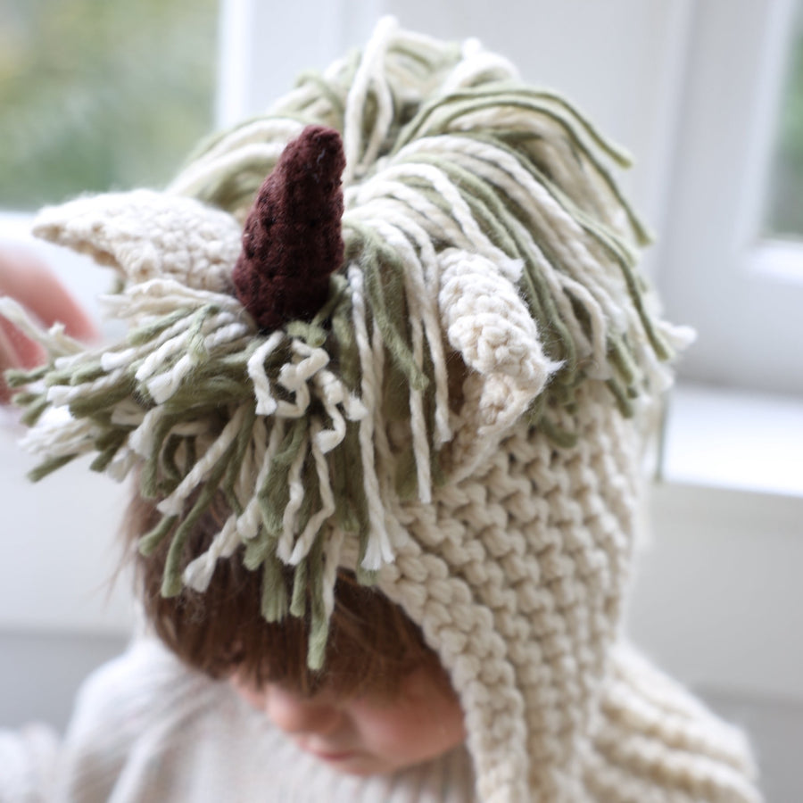 Unicorn Hooded Scarf