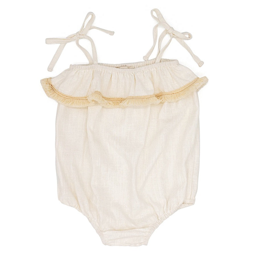 Ruffle Onesie with Fringing